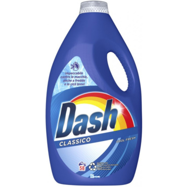 DETERSIVO LAVATRICE DASH CLASSICO 58 LAVAGGI 2.900ML