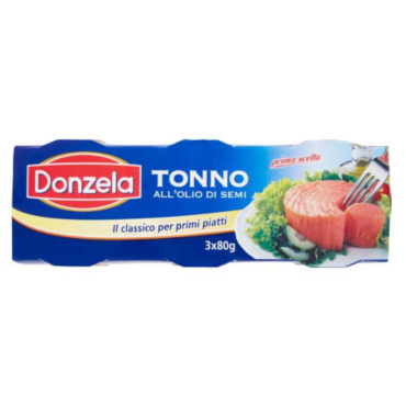 DONZELA TONNO OLIO SEMI DI GIRASOLE 80 PZ.3