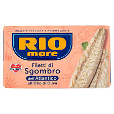 RIO MARE FILETTI DI SGOMBRO DELL'ATLANTICO ALL'OLIO DI OLIVA 125 G