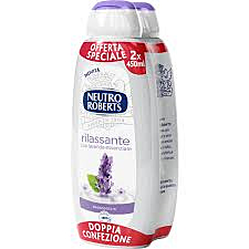 NEUTRO ROBERTS BAGNODOCCIA RILASSANTE CON LAVANDA ESSENZIALE 450 ML - 2 PEZZI