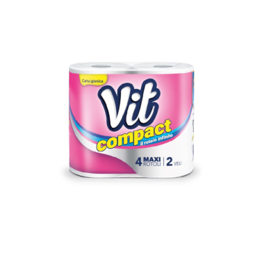 CARTA IGIENICA COMPACT 4 ROTOLI IC124 VIT