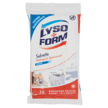 LYSOFORM SALVIETTE DETERGENTI IGIENIZZANTI OCEAN 30 PZ