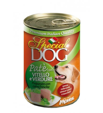 SPECIAL DOG PATÈ CON VITELLO E ORTAGGI 400 G