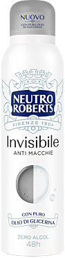 DEODORANTE NEUTRO ROBERTS 150 ML SPRAY, INVISIBLE ANTIMACCHIA
