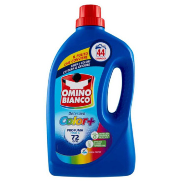 OMINO BIANCO DETERSIVO PER LAVATRICE LIQUIDO COLOR + 44 LAVAGGI ML.1760