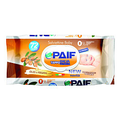 PAIF SALVIETTINE BABY ALL'OLIO D'ARGAN CONFEZIONE DA 72 SALVIETTINE