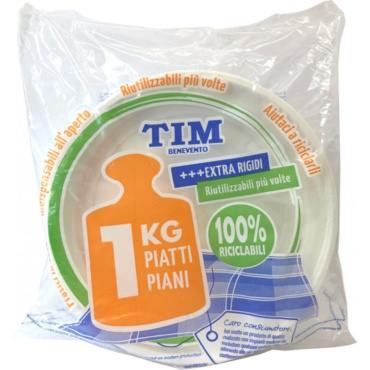 PIATTI PIANI TIM 1 KG 22 CM EXTRA RIGIDI RIUTILIZZABILI