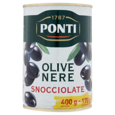 PONTI OLIVE NERE SNOCCIOLATE 400 G