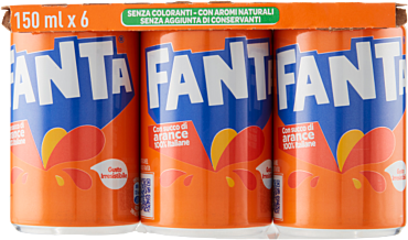 FANTA ORIGINAL MINICAN 6 X 150 ML