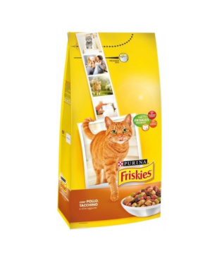 PURINA FRISKIES GATTO ADULT CON UN GUSTOSO MIX DI POLLO E TACCHINO E CON VERDURE 2KG