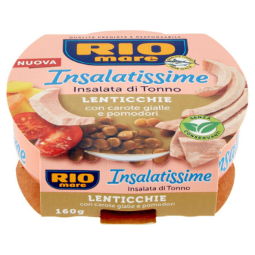RIO MARE - INSALATISSIME TUNA SALAD LENTILS - 160 G