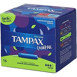 TAMPAX COMPAK SUPER ASSORBENTI INTERNI