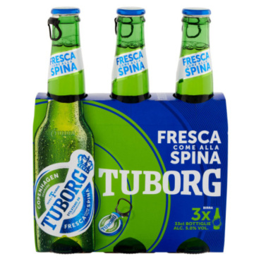TUBORG BIRRA FRESCA COMEALLASPINA 3X 33 CL